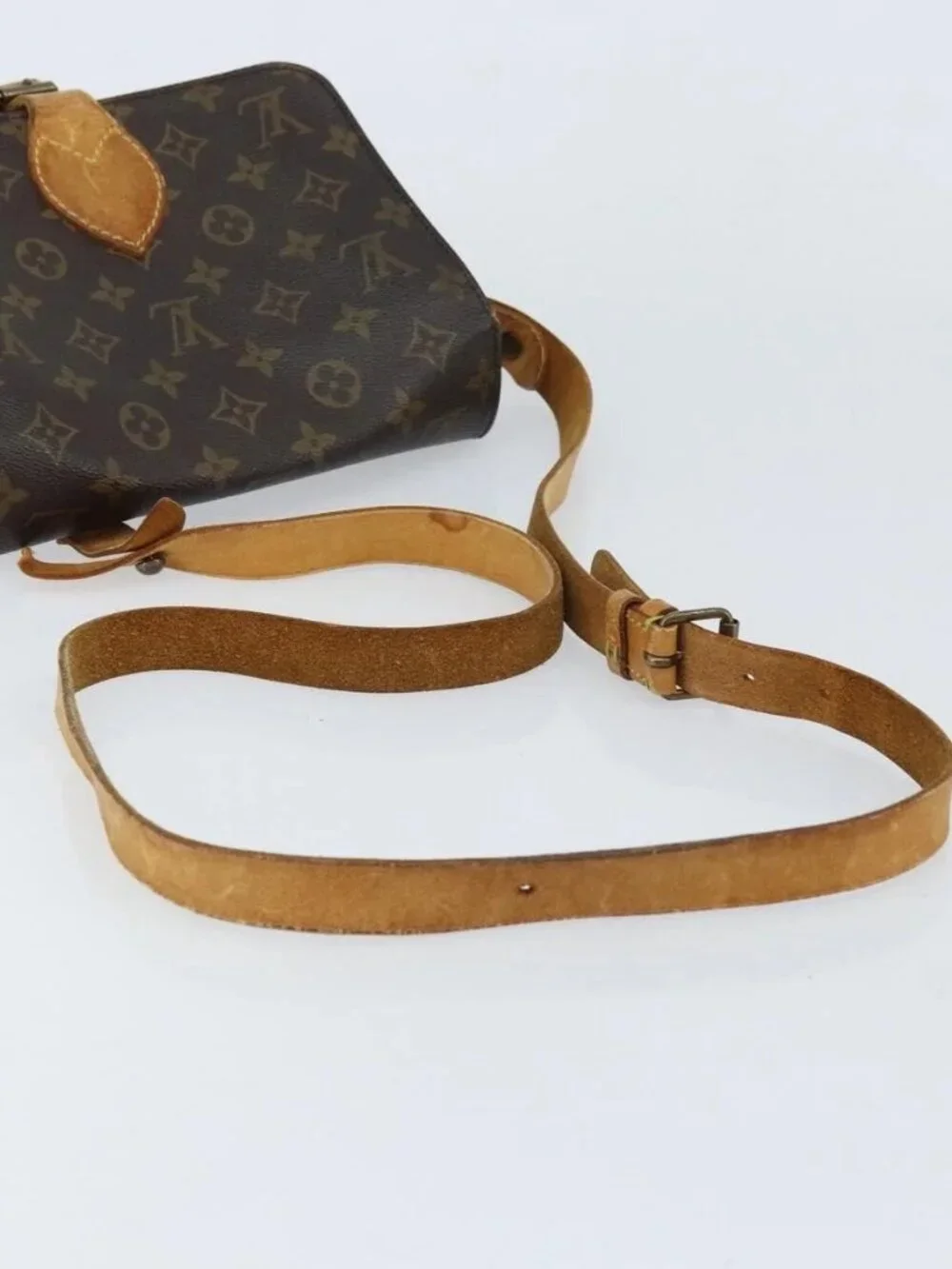 LOUIS VUITTON Monogram Cartouchiere MM Shoulder Bag M51253 LV Auth 172795 - Picture 9 of 15
